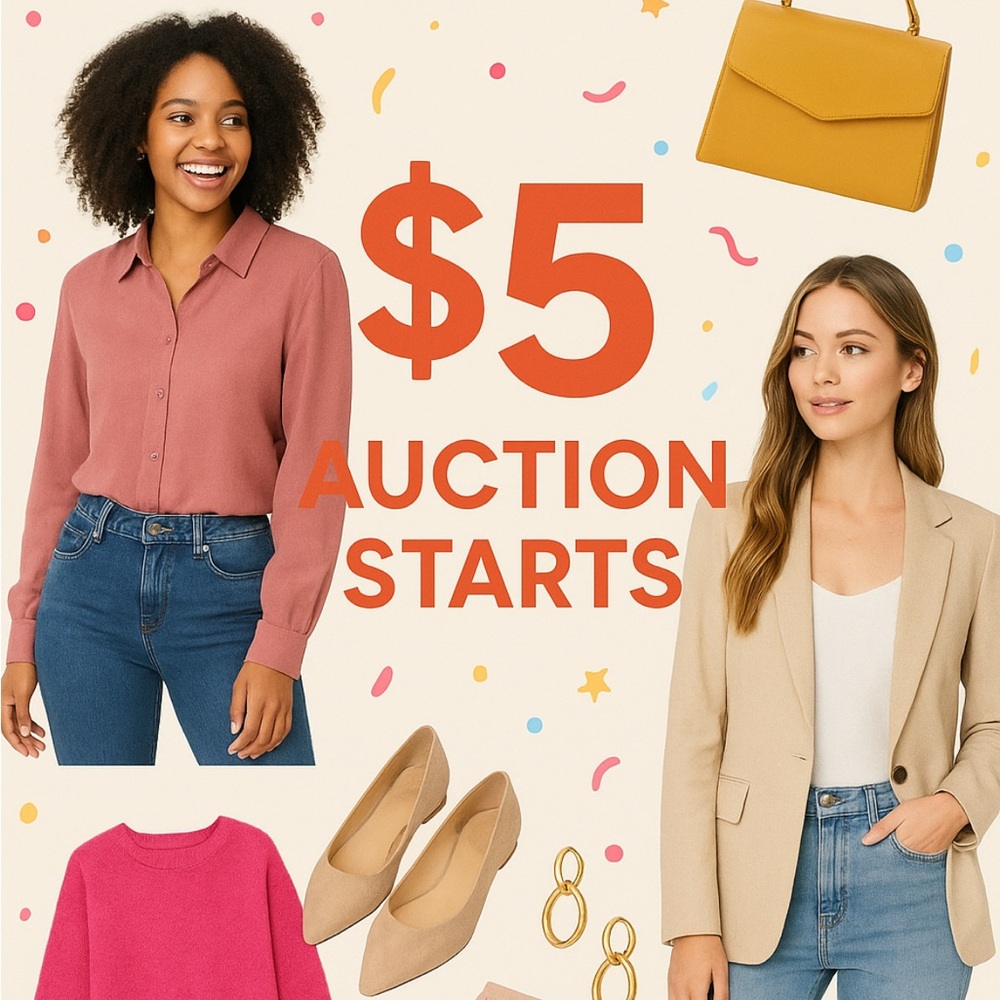 We are live tap to join! $5 starts Personal Closet Clear Out! Womens Clothing!
